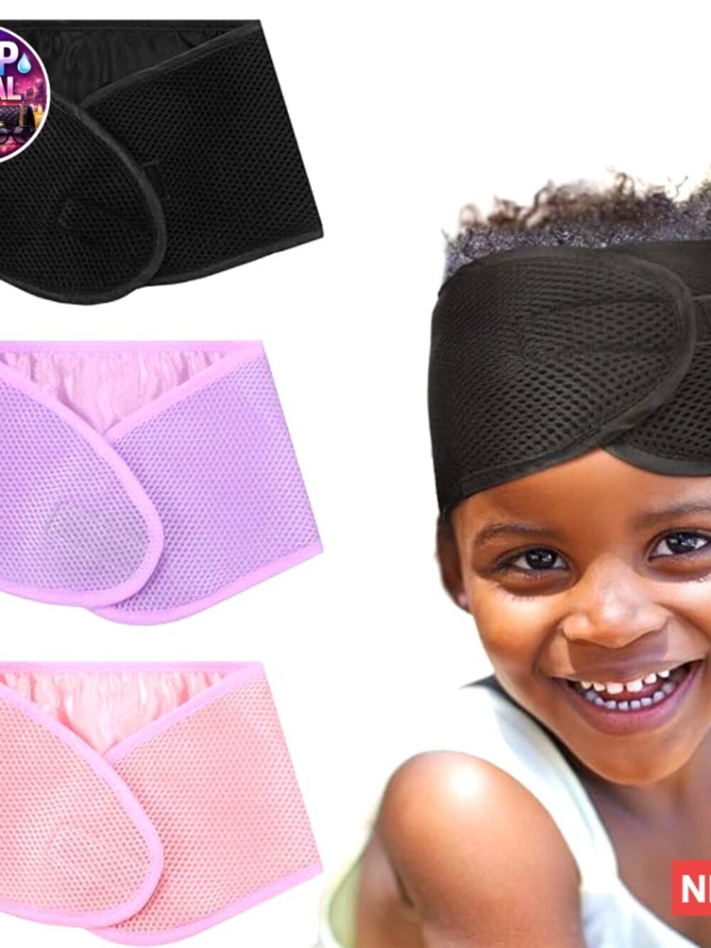 Satin And Mesh Sleeping Head Wrap Adjustable Hair Care Wrap